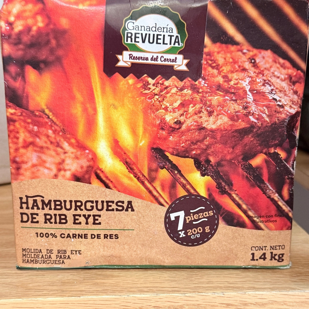Paquete Hamburguesa de Rib Eye Revuelta