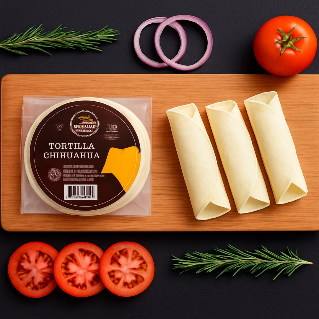 Tortilla de Queso Chihuahua Paq. 500 g La Herencia