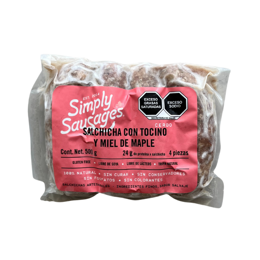 Salchicha Con Tocino Y Maple 500G
