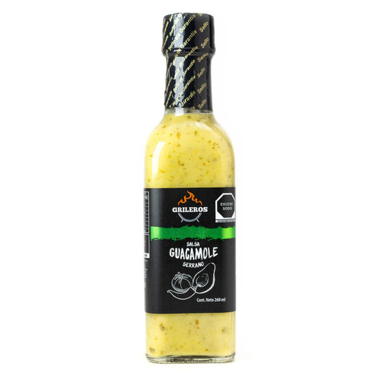 Salsa Guacamole Serrano de 260 ml.