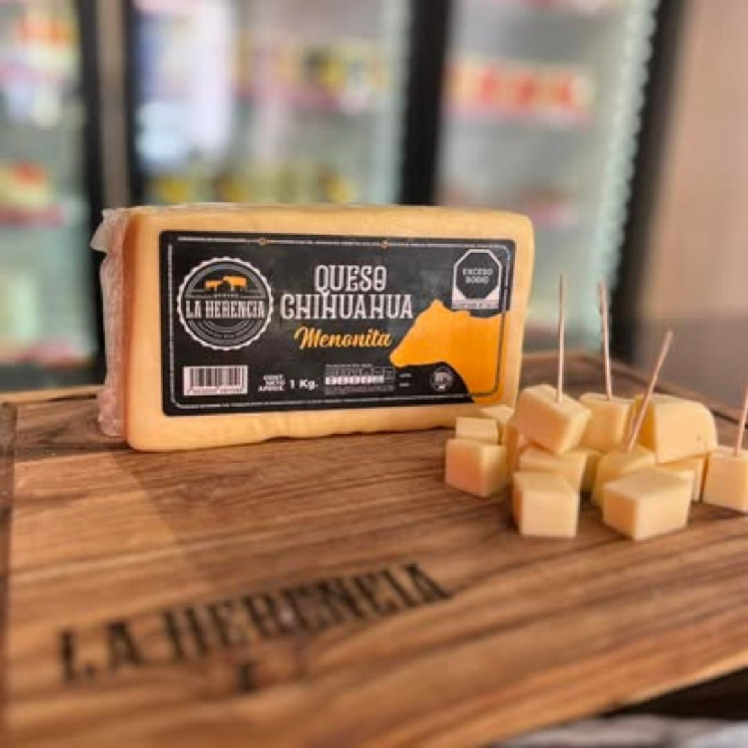 Queso Chihuahua en barra de 1 kg La Herencia
