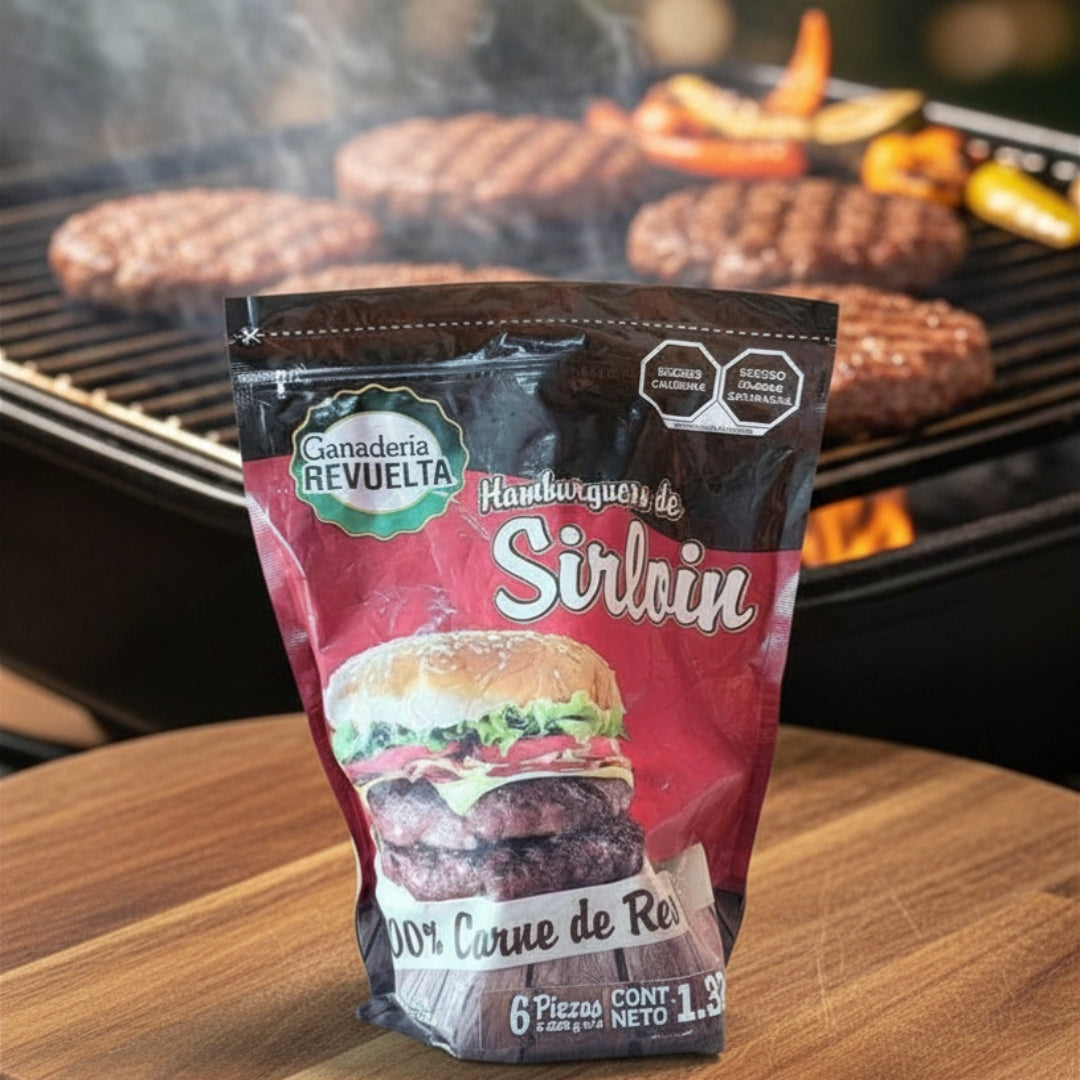 Paquete de Hamburguesas de Sirloin Revuelta