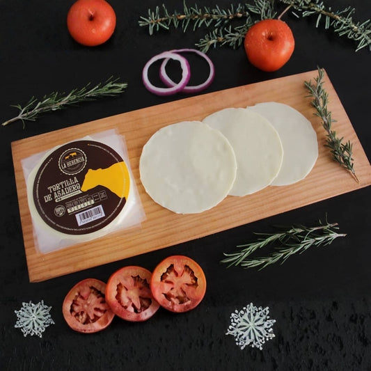 Tortilla de Queso Asadero Paq. 500 g La Herencia